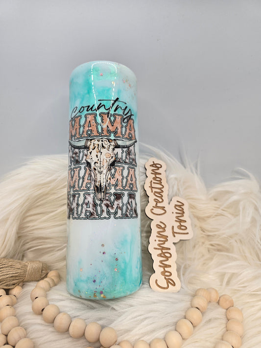 30oz skinny Duo- Country momma elegance