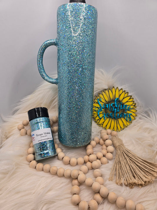Live Hydrodipping base 10/02/26 - 32oz Tipsy Handle - Freedom Glitter: Frozen Wishes