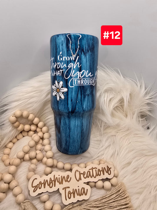 #12- Live Sale 07/13/2025 - 30oz Clipmate- Daisey's "Grow Through what you go through"