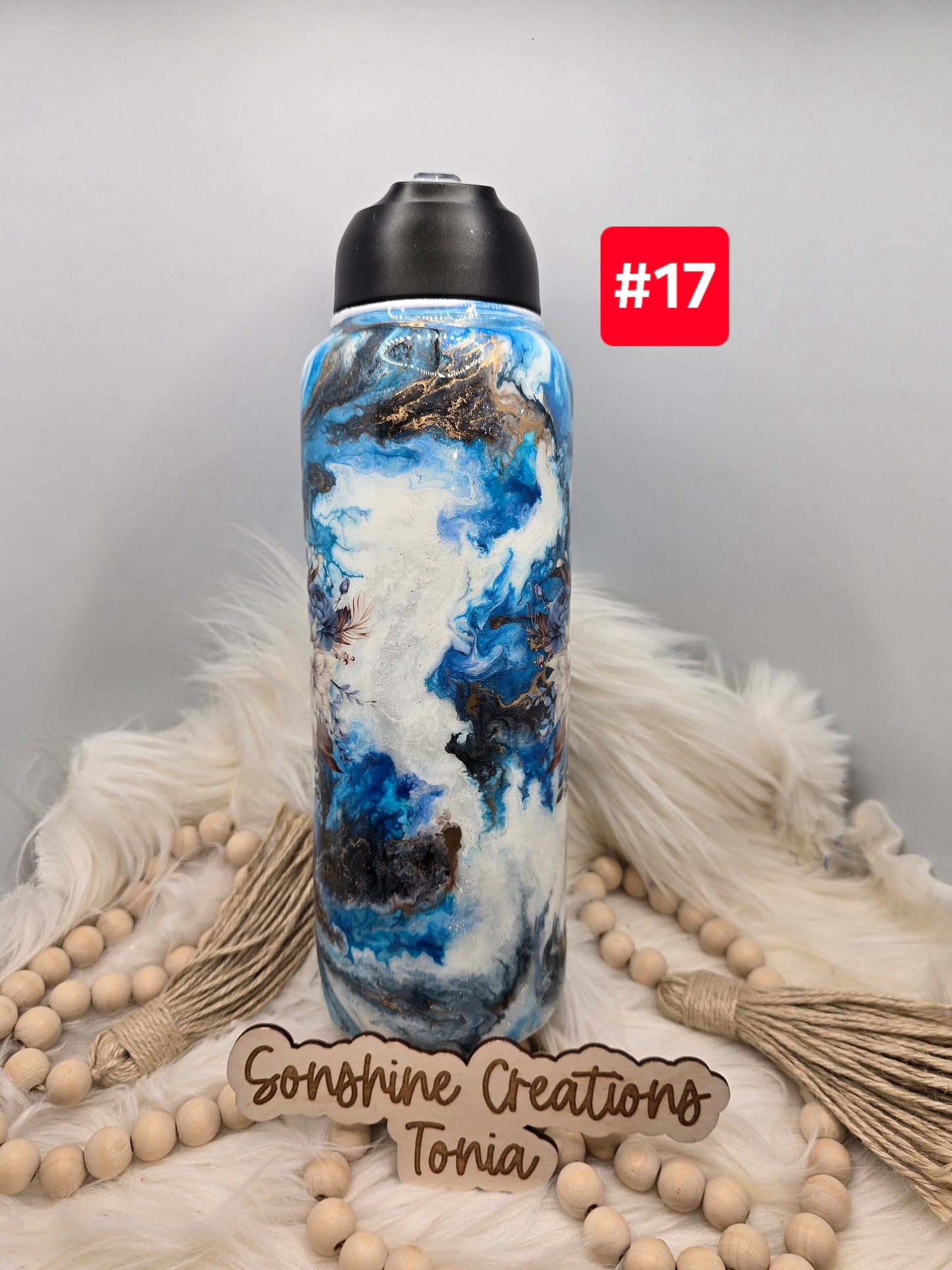 #17  Live Sale 3/15/2026 - 40oz Hydro duo- Blue Marble- Dreamcatcher
