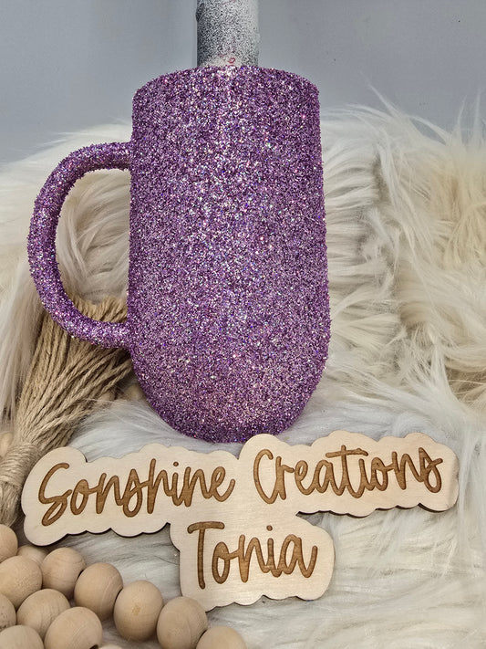 LIVE HYDRO DIP BASE 3/09/2025 -16oz mug- Freedom glitter: Andrina