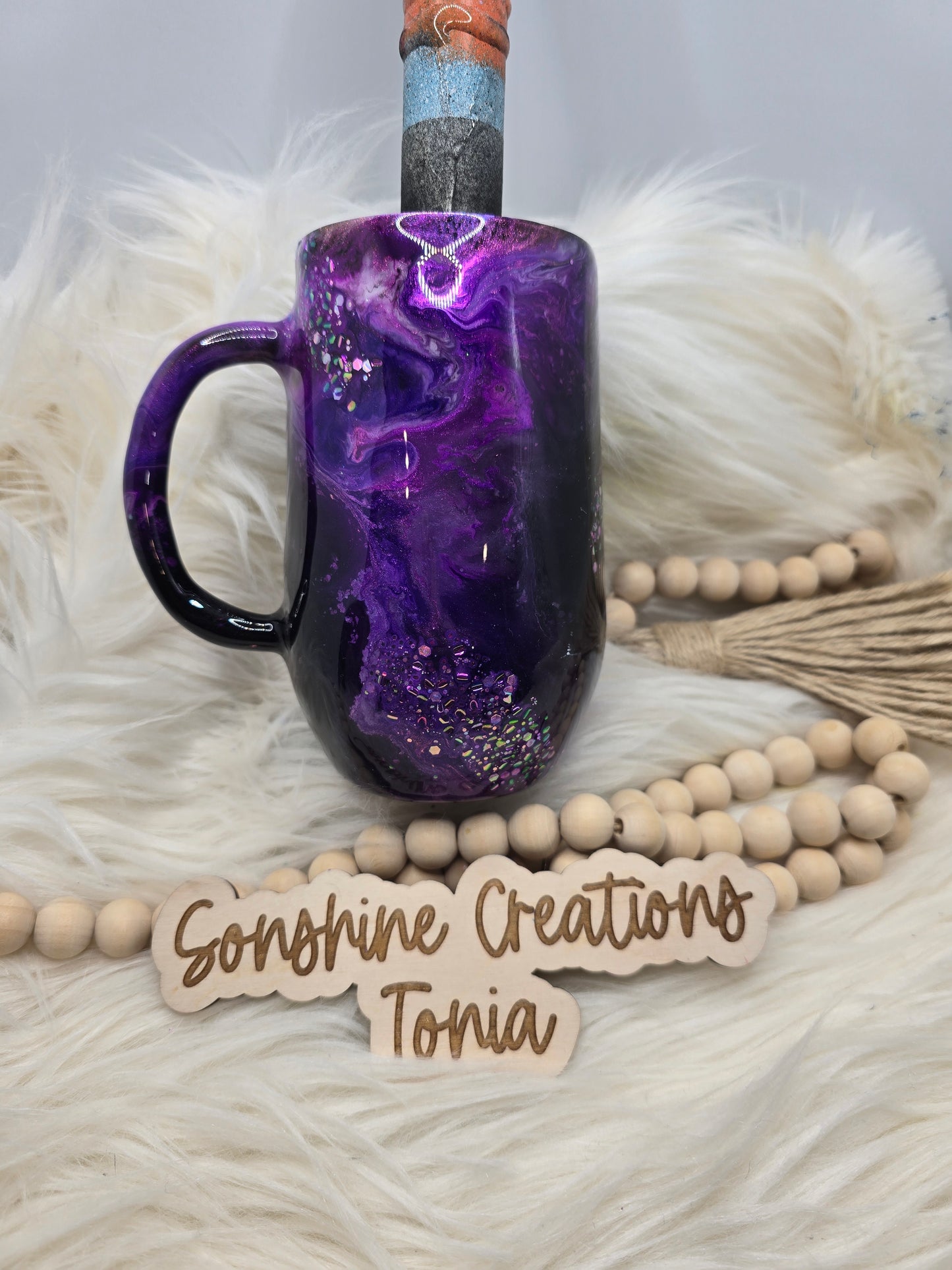 16oz coffee: Purple Rain