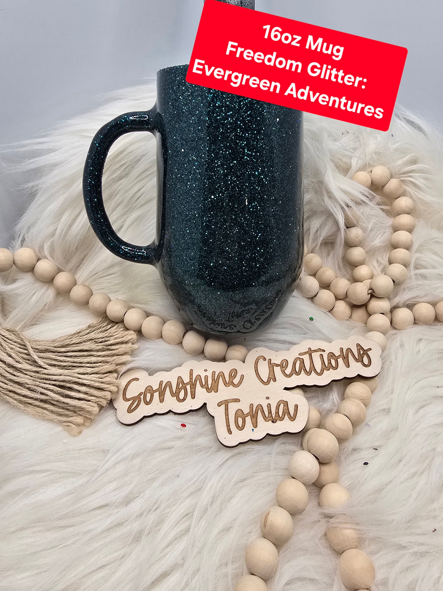 11/06/25  10am cst live- Custom Thursday- 16oz Coffee Mug- Freedom Glitter- Evergreen Adventures
