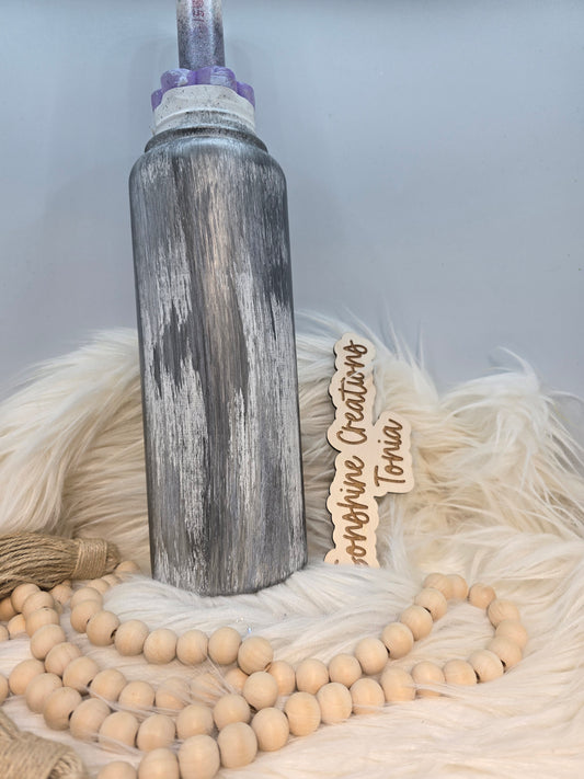 LIVE HYDRO DIP BASE 2/21/2025 -40oz Hydro sport- Gray Woodgrain