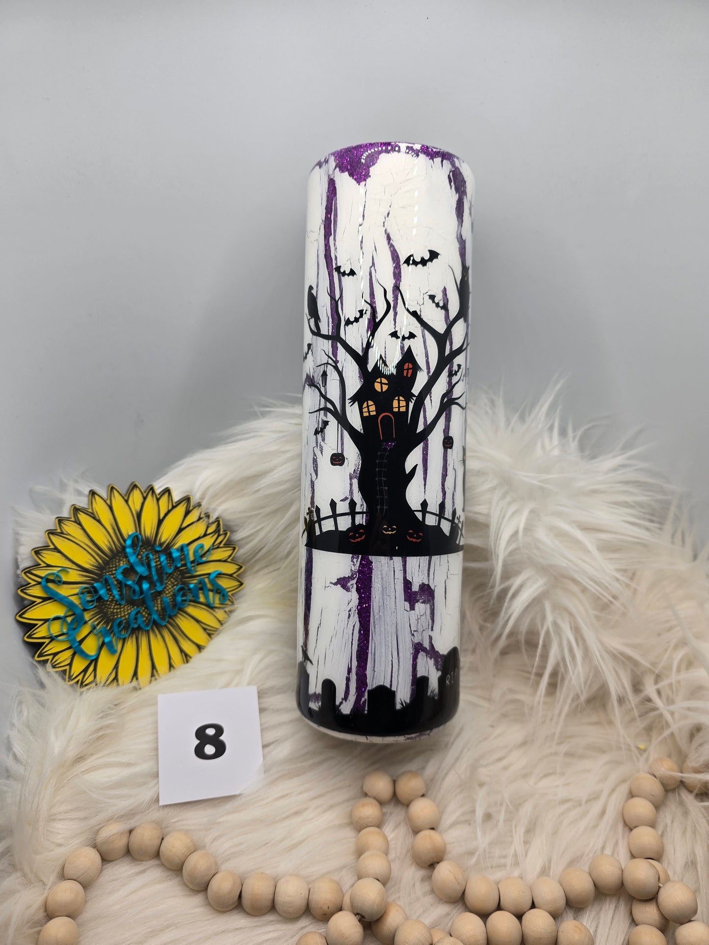 #8 - 35oz Skinny - Crackle Haunted House