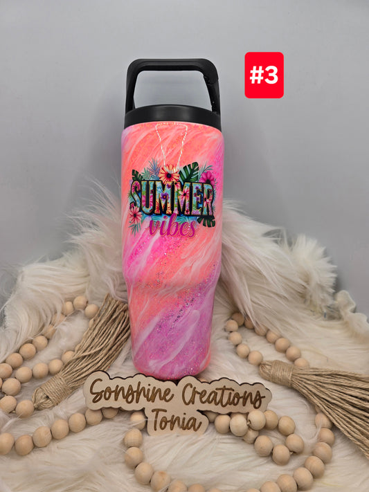 #3  Live Sale 3/15/2026 - 30oz Clipmate- Pink orange ombre- Summer vibes