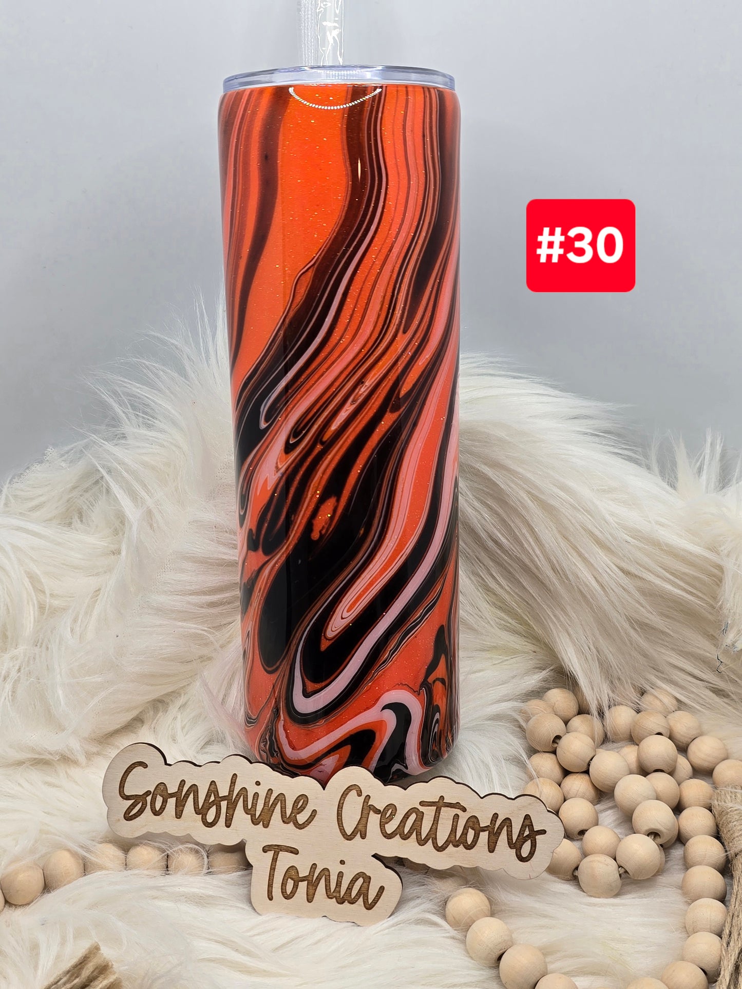 #30 Live Sale 2/01/2026 - 30oz Skinny- Tiger Hydrodip