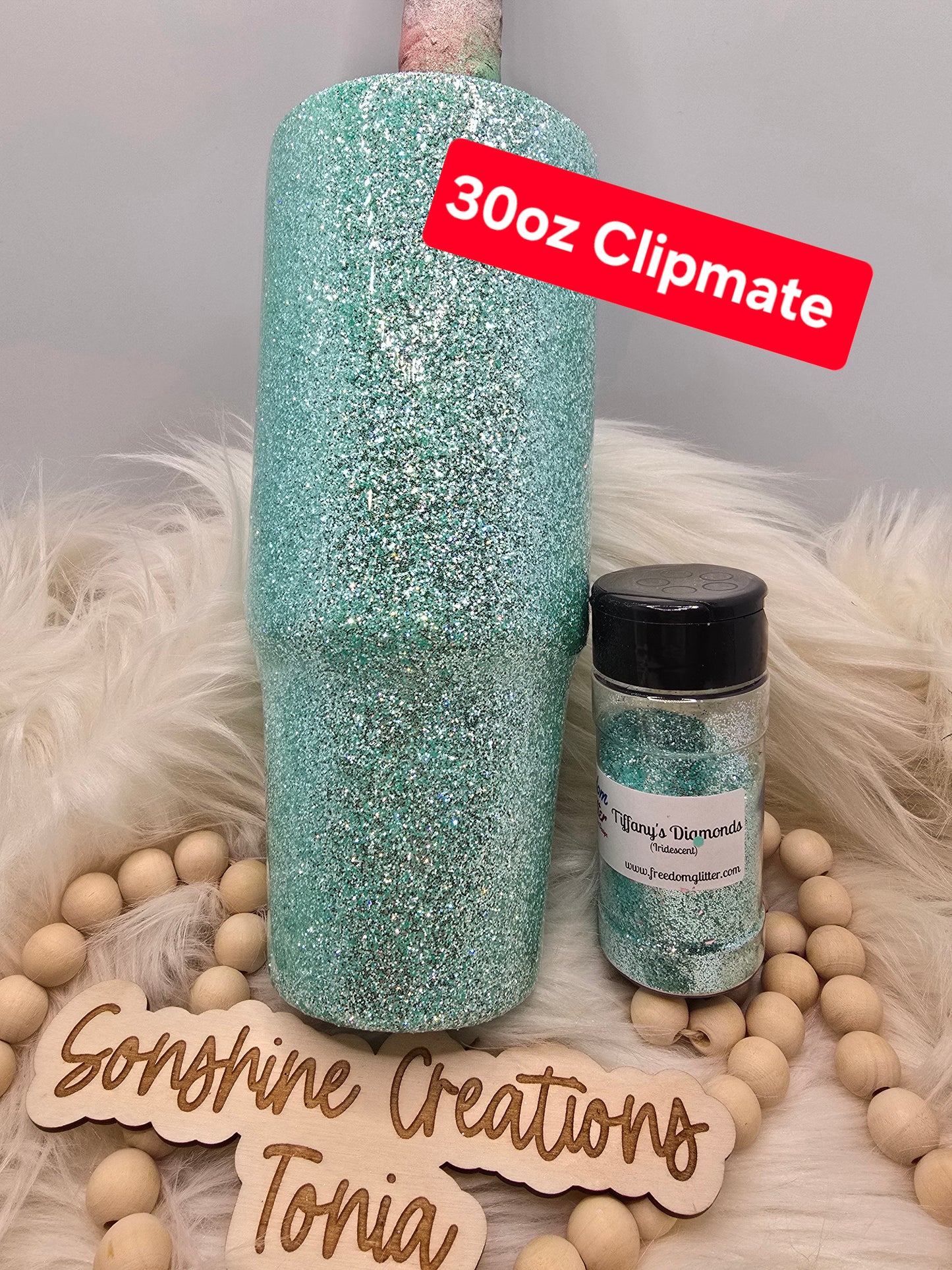 Live Hydrodipping base 12/01/25  7pm cst live-  30oz Clipmate- Freedom Glitter: Tiffany Diamonds