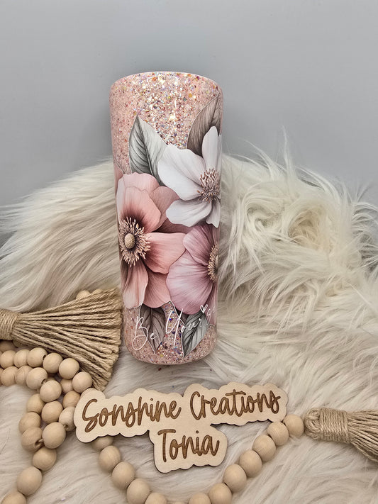 10/03/25 Tonia's Live Creations - 24oz Dual Flip - Floral "Be Yourself"