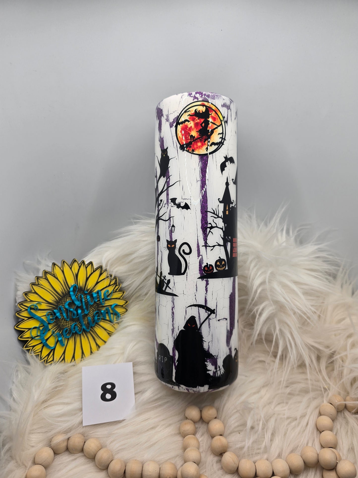 #8 - 35oz Skinny - Crackle Haunted House
