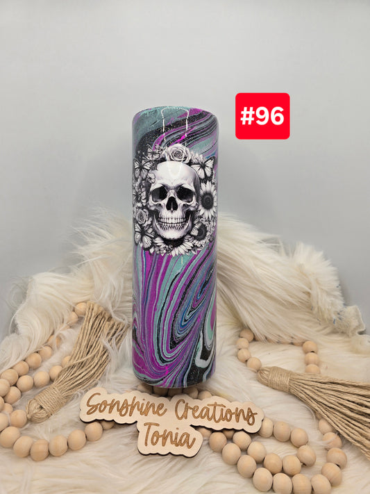 #96 Live Sale 3/15/2026 - 30oz Skinny- Skull Hydrodip