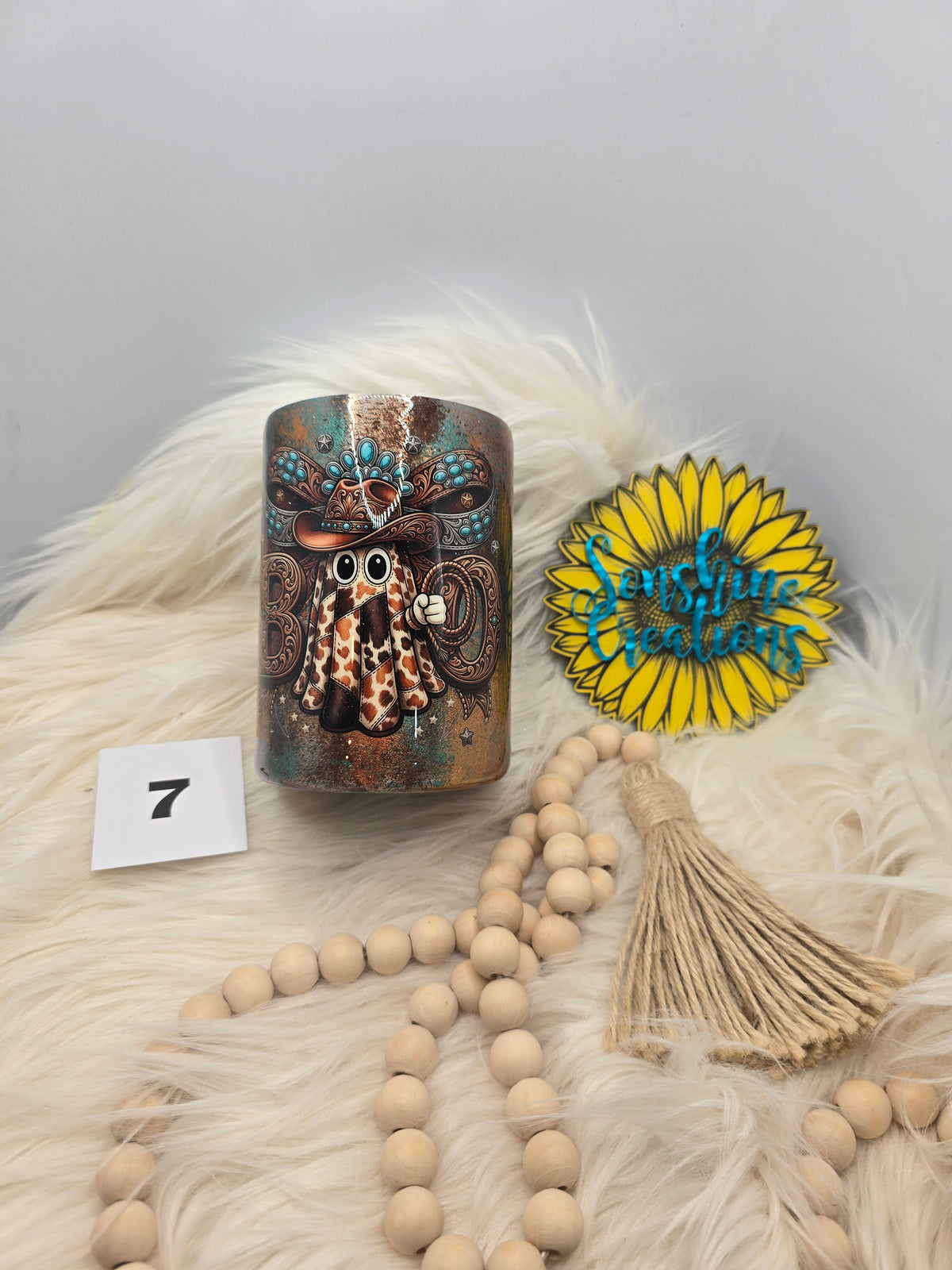 #7 - 14oz Thick - Western Boo Ghost - Patina
