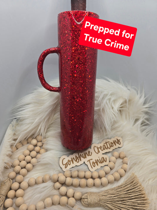 06/19/25  10am cst live- Custom Thursday- 32oz Handle- **prepped for True Crime ** CBE: Lady bug