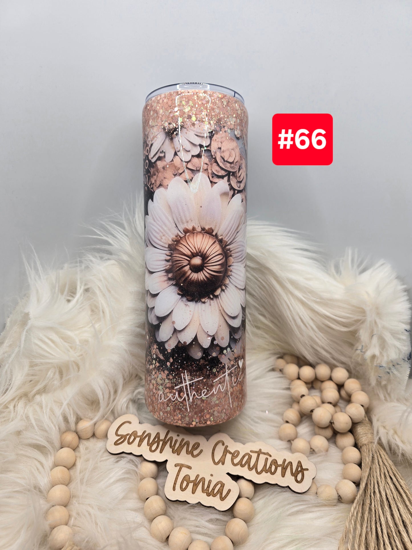 #66--Live Sale 12/07/2025 - 30oz Skinny- Floral gear wrap- Authentic