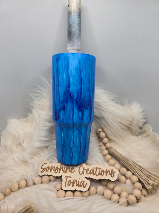Live Hydrodipping base 2/12/26  10am cst live- 30oz Clipmate Blue Woodgrain
