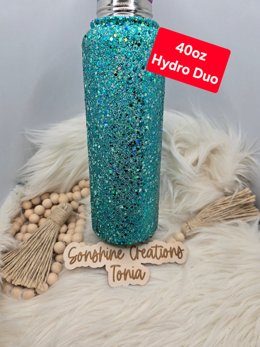8/26/2025 7pm cst live- Custom Tuesday-  40oz Hydro Sport Duo- Sonshine Teal custom mix