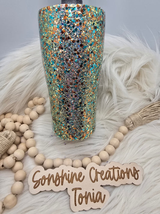 LIVE HYDRO DIP BASE 07/25/2025- 20oz Curve- Geaux Glitter: Gone Country