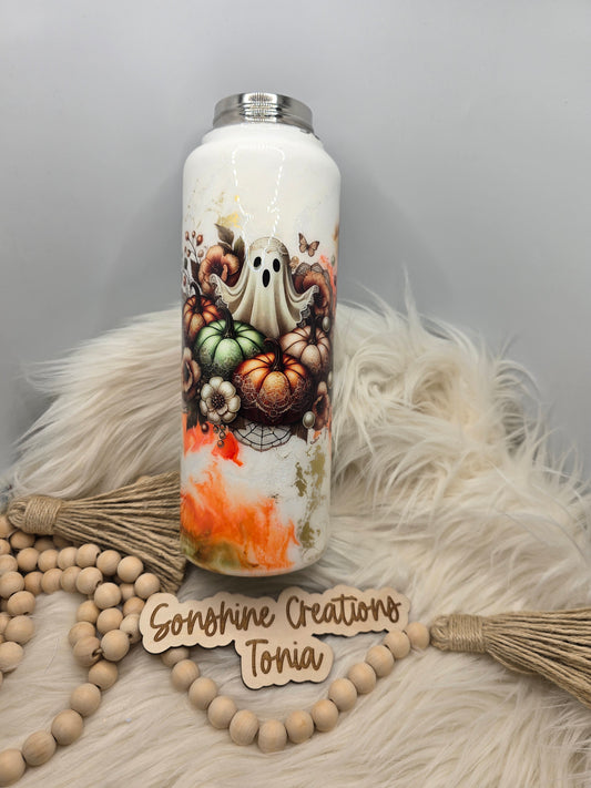 10/03/25 Tonia's Live Creations - 40oz Hydro - Ghost Pumpkins